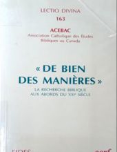 DE BIEN DES MANIÈRES